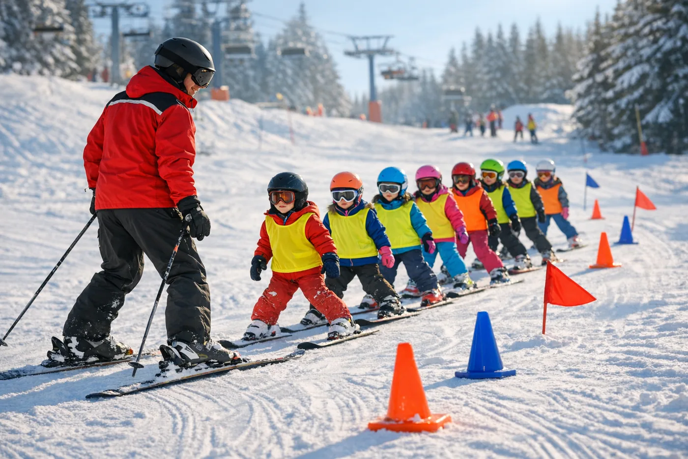 First time skiing