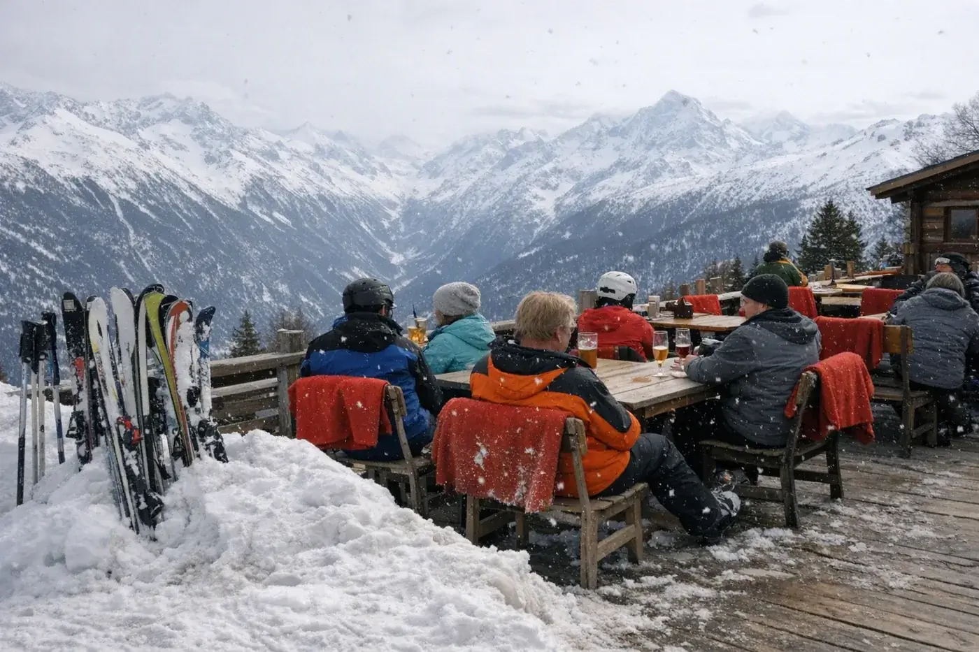 Skiing in Grächen