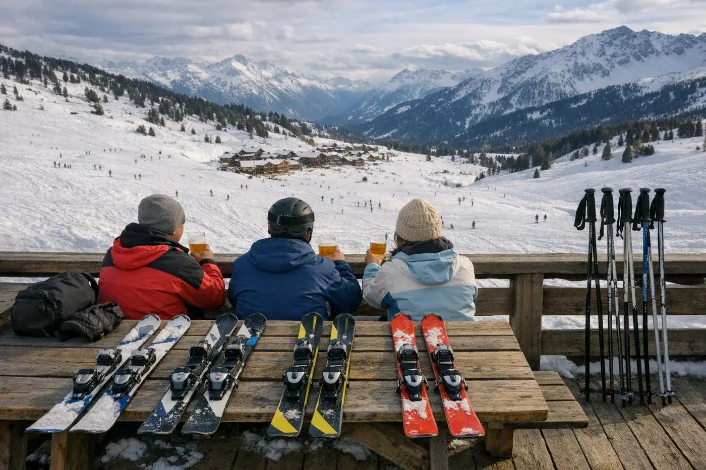 Skiing in La Toussuire