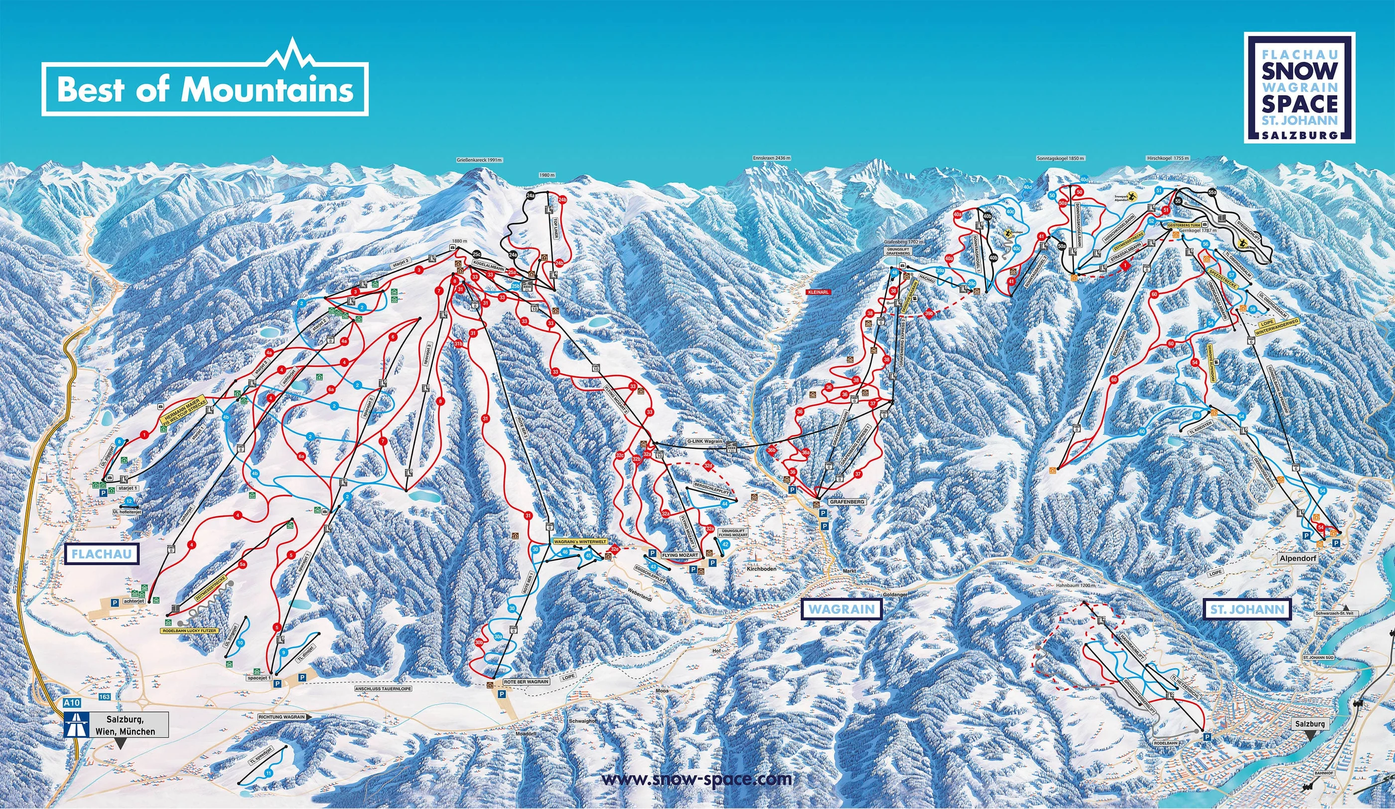 Piste map of Söll
