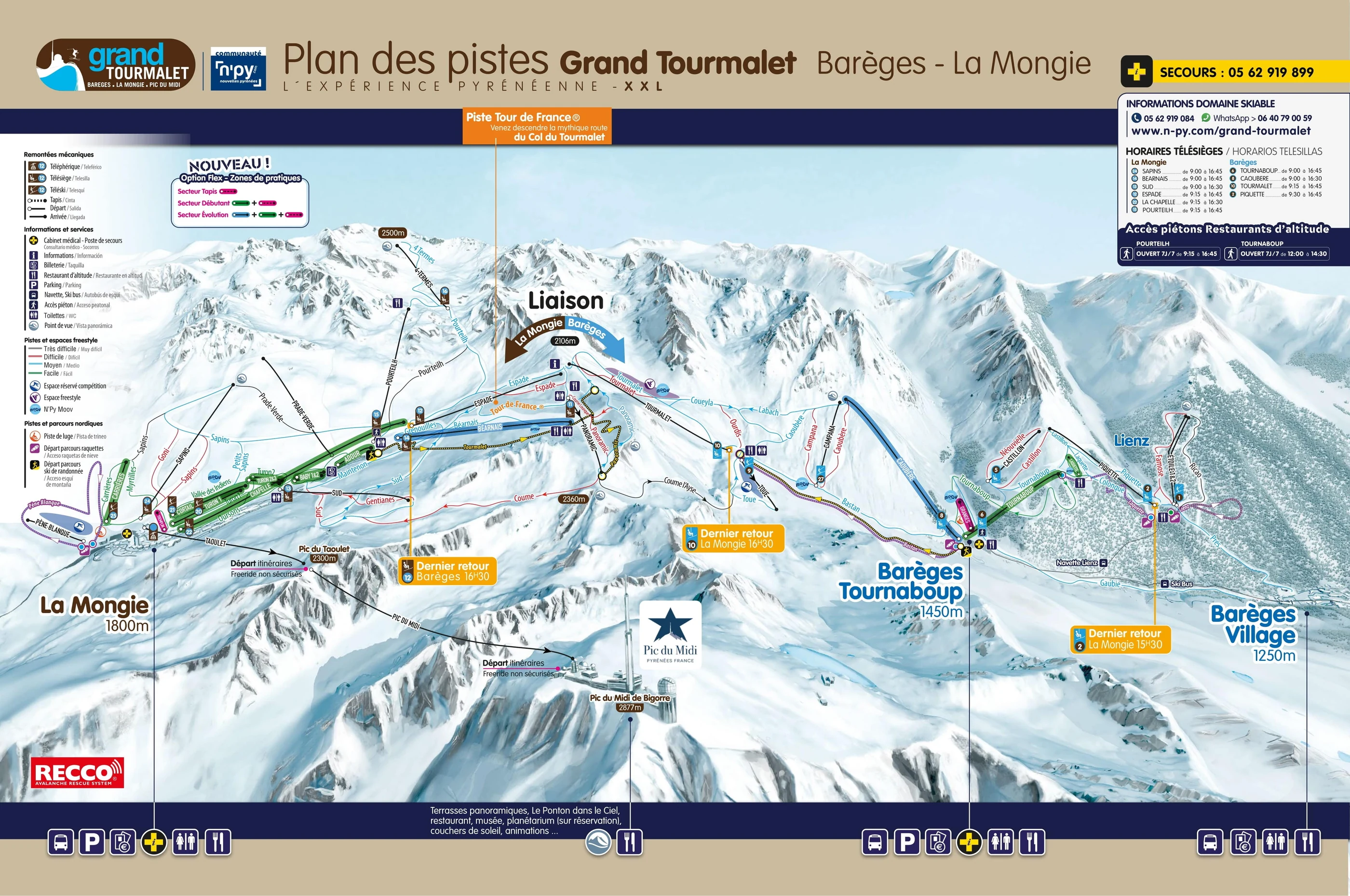 Piste map for Valmorel