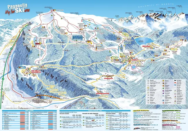 Piste map Andalo