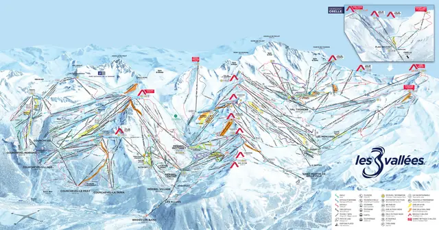 Piste map Brides-les-Bains