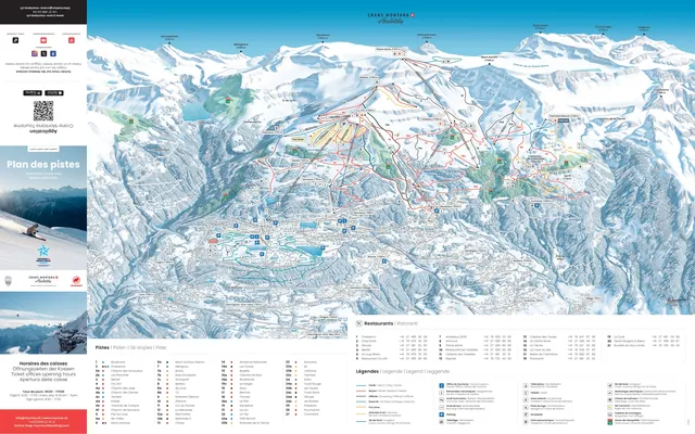 Piste map Crans-Montana