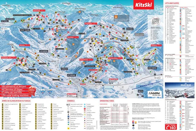 Piste map Kirchberg