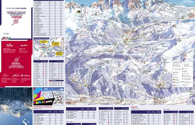 Piste map Madonna di Campiglio