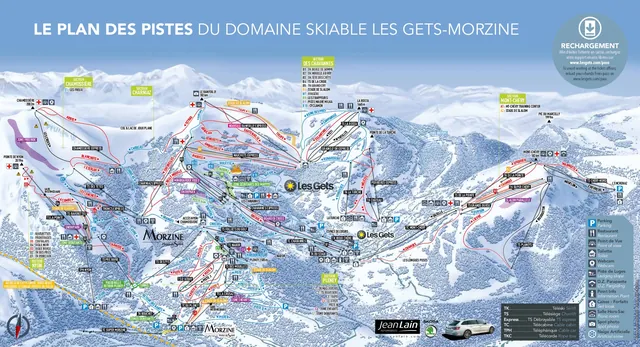 Piste map Morzine
