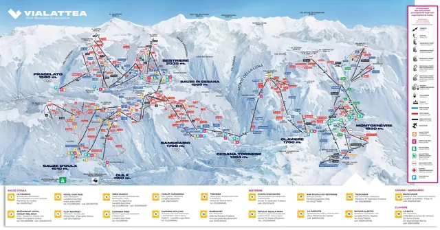 Piste map Sauze d'Oulx
