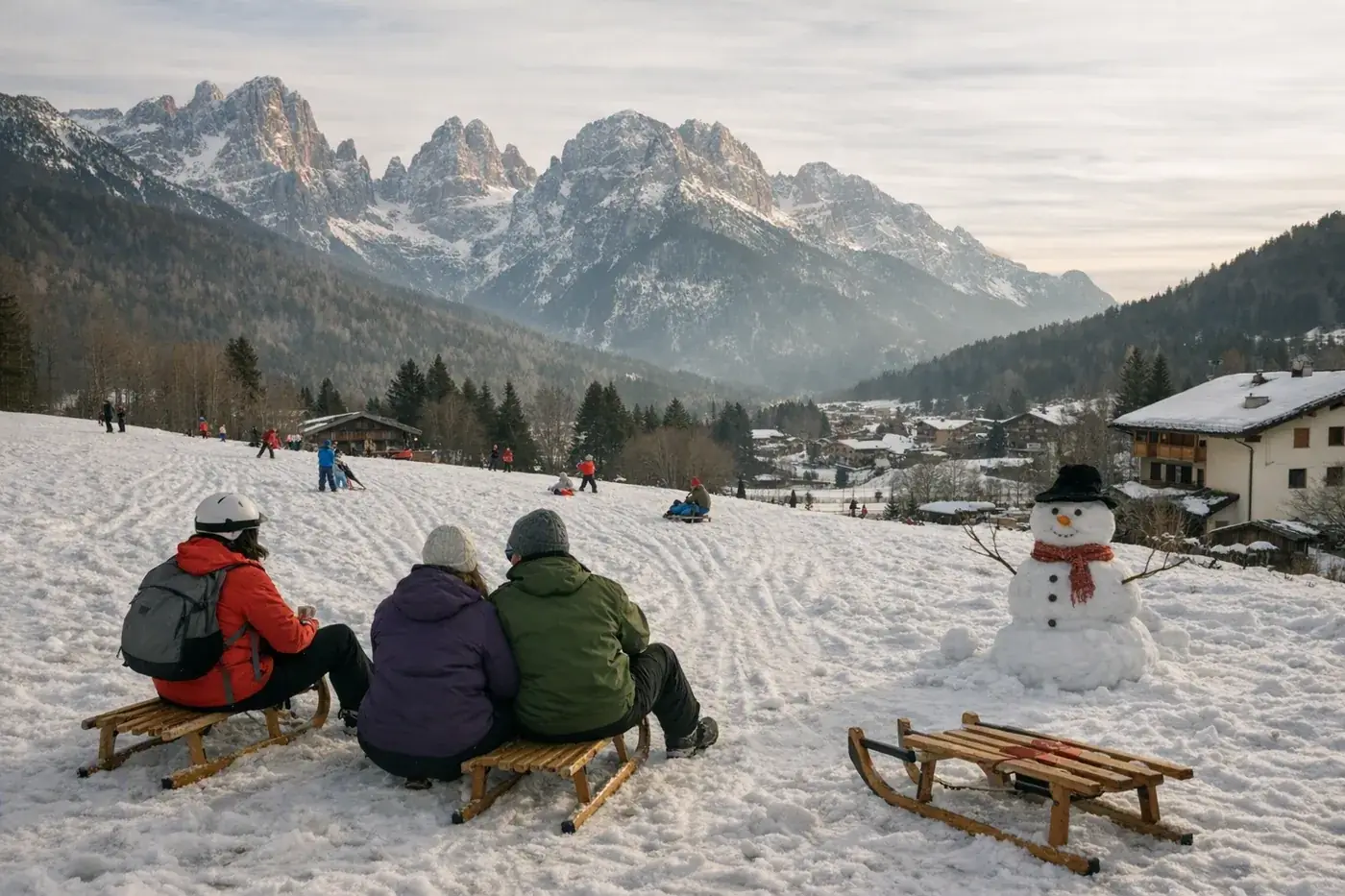 Skiing in Andalo