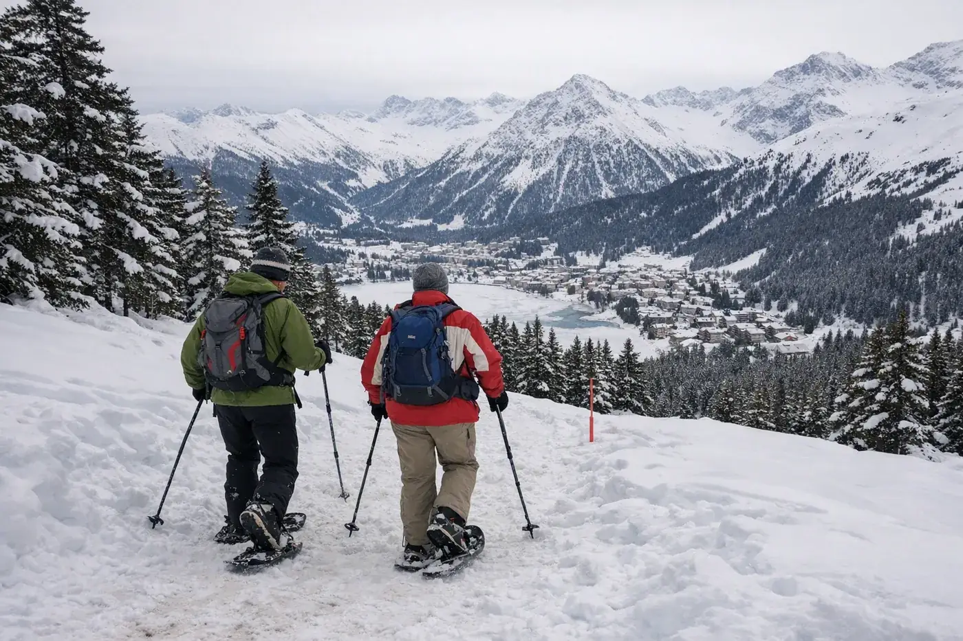 Skiing in Arosa