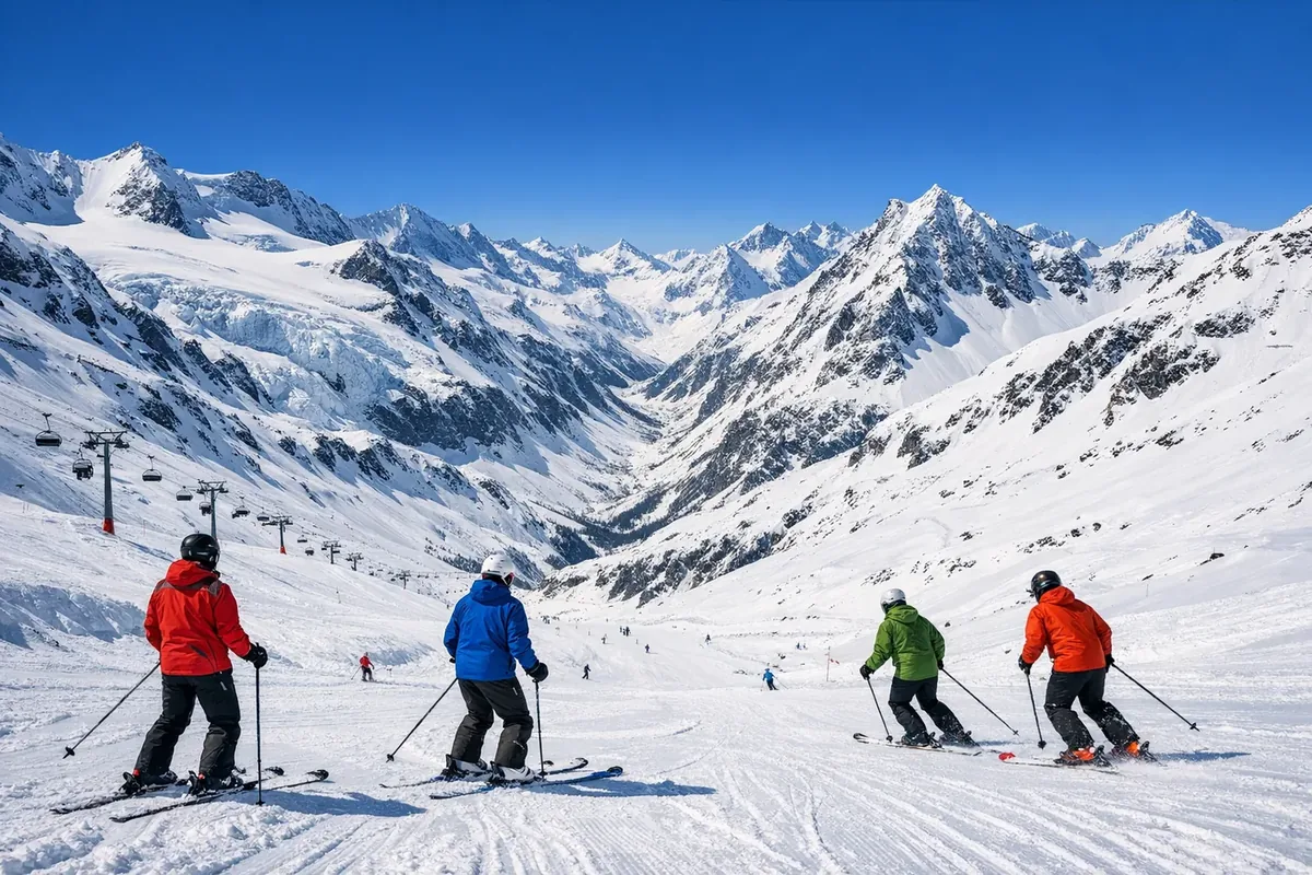 Skiing in Obergurgl