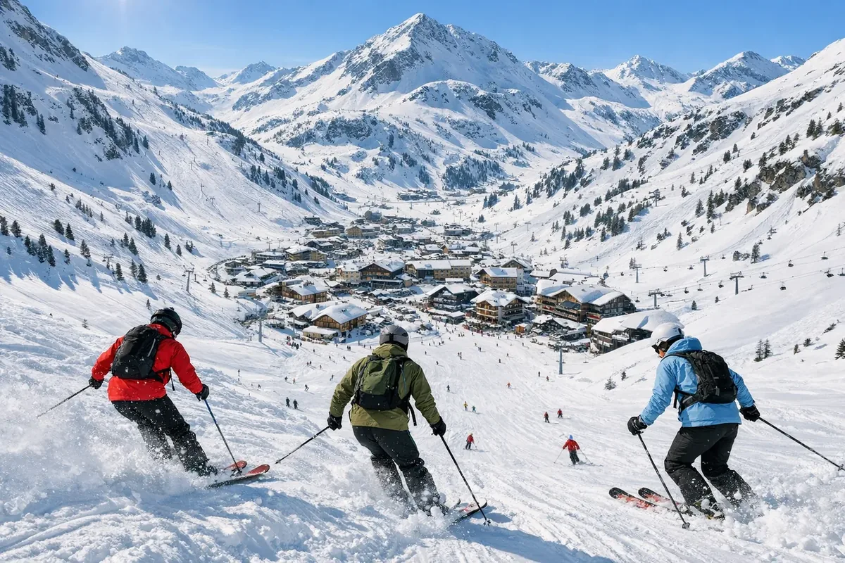 Skiing in Obertauern