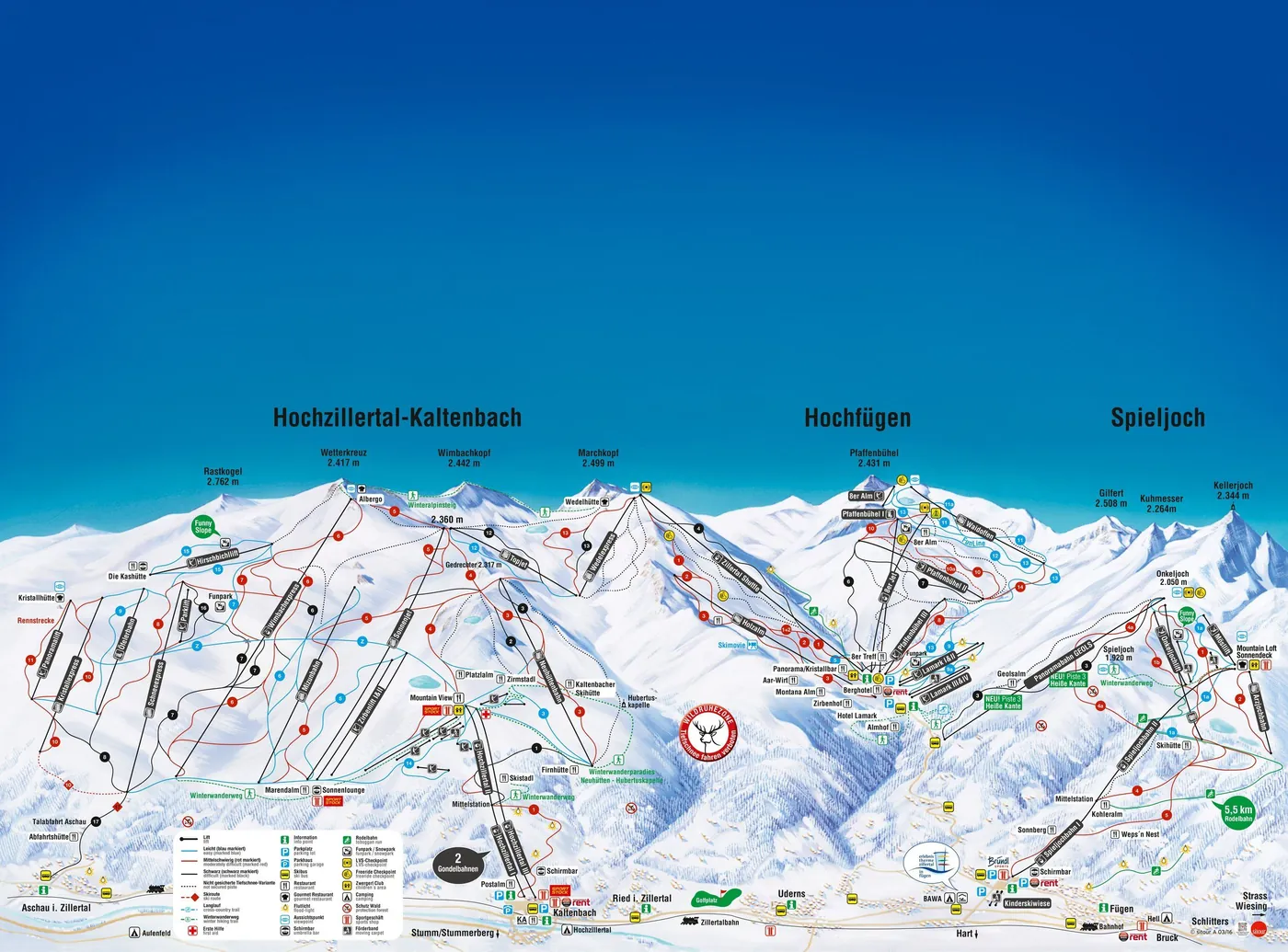 Piste map Fügen