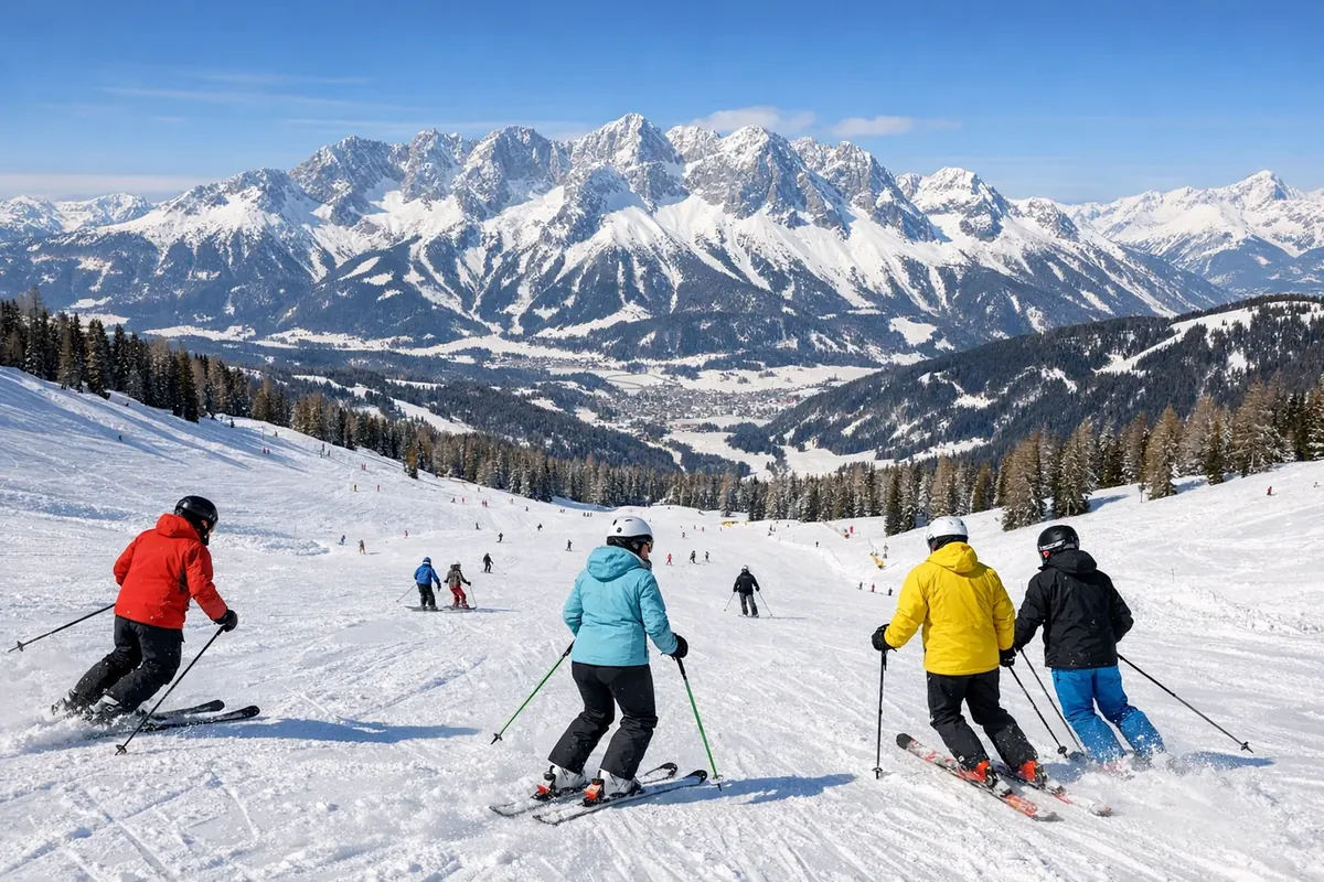 Skiing in Schladming