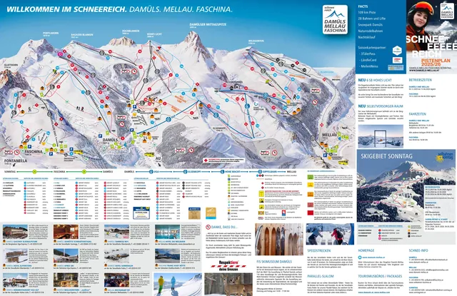 Piste map Damüls