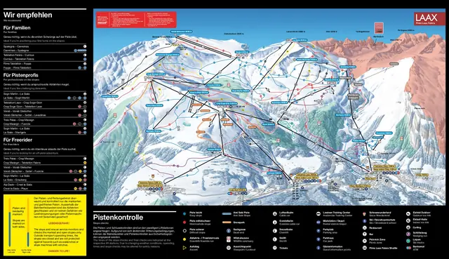 Piste map Flims Laax Falera
