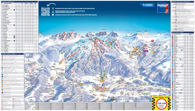 Piste map Kronplatz