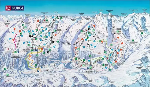 Piste map Obergurgl