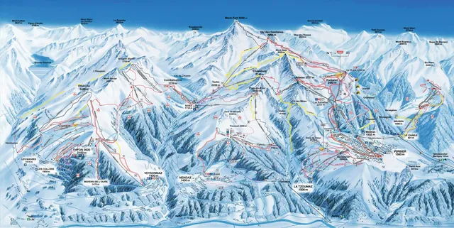 Piste map Verbier